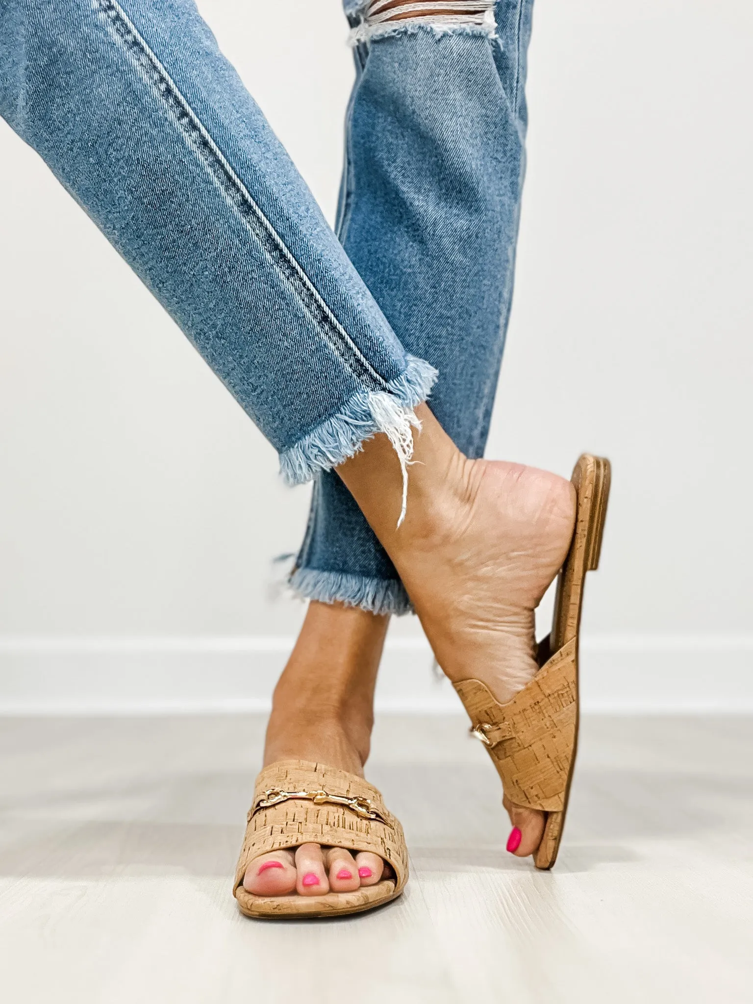 Corkys Bit Of A Breeze Slide Sandals in Cork