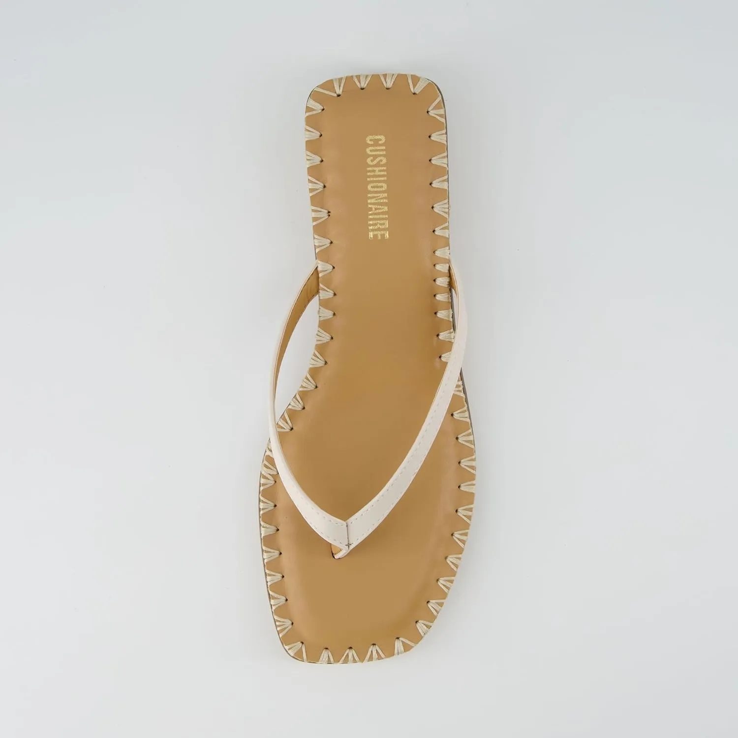 CUSHIONAIRE Women's Breezy Block Heel Thong Sandals  Memory Foam, Wide Widths Available