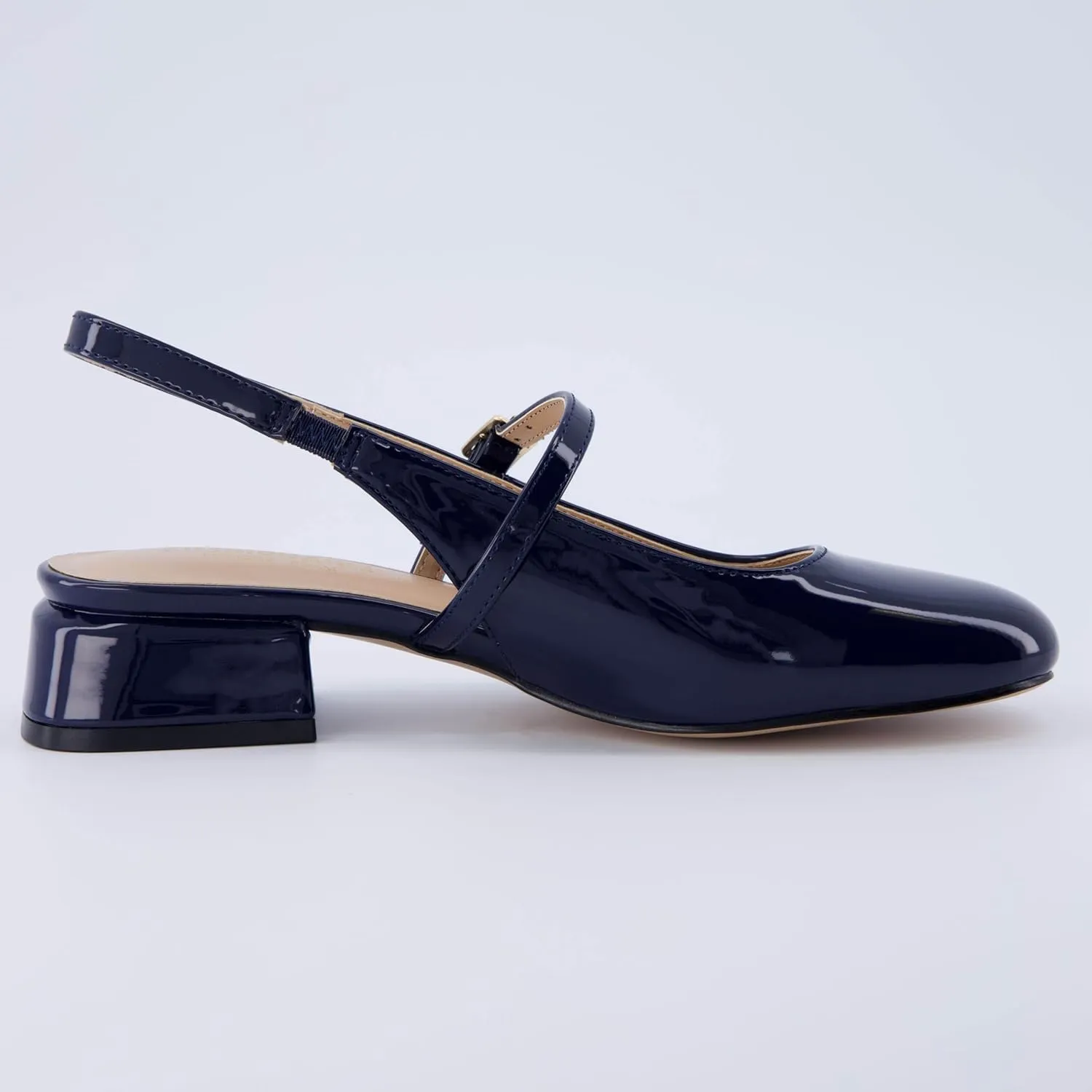 CUSHIONAIRE Women's Gogo Round Toe Mary Jane Dress Shoe  Memory Foam, Wide Widths Available