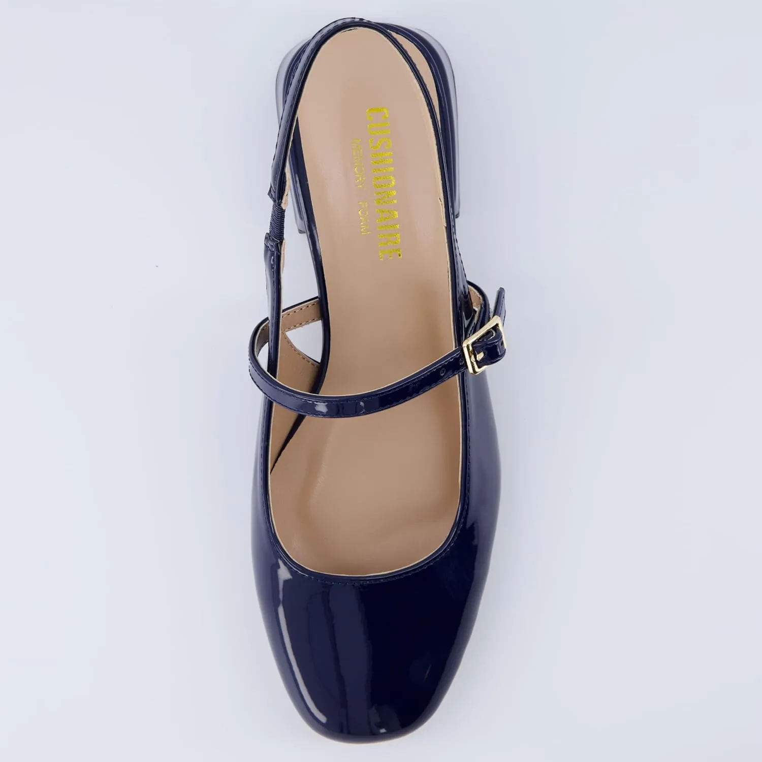 CUSHIONAIRE Women's Gogo Round Toe Mary Jane Dress Shoe  Memory Foam, Wide Widths Available