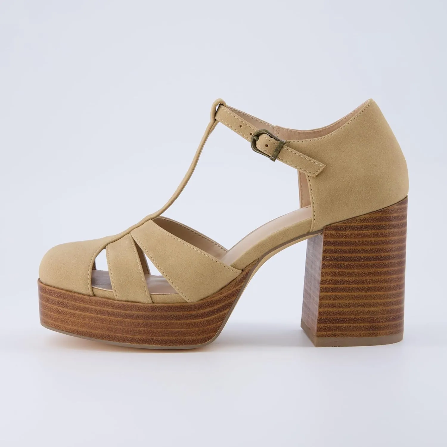 CUSHIONAIRE Women's Tizzy Mary Jane Platform Heels  Memory Foam, Wide Widths Available
