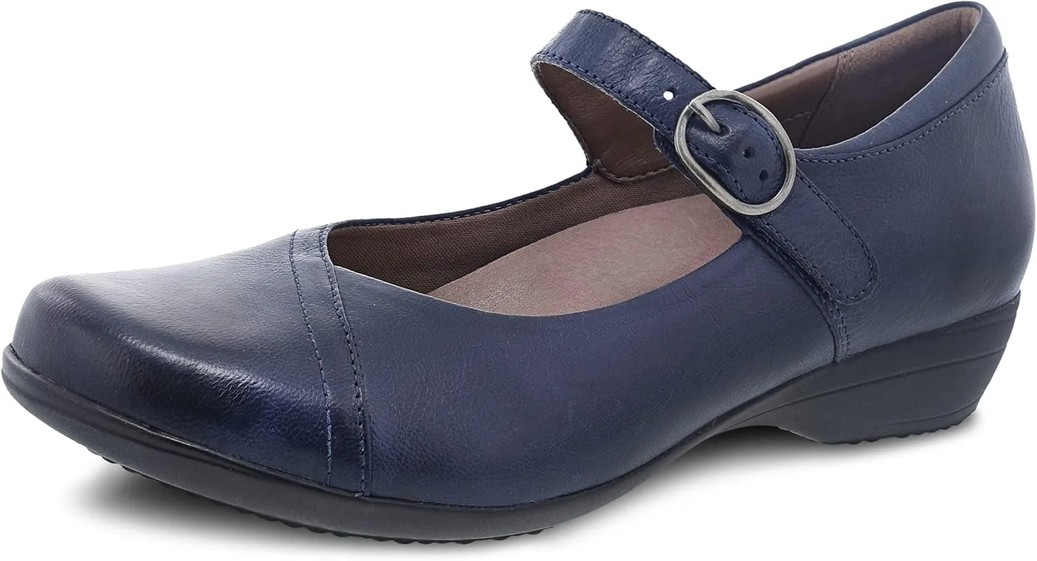 Dansko Fawna Mary Jane for Women - Cute, Comfortable Shoes with Arch Support - Versatile Casual to Dressy Footwear with Buckle Strap - Lightweight Rubber Outsole