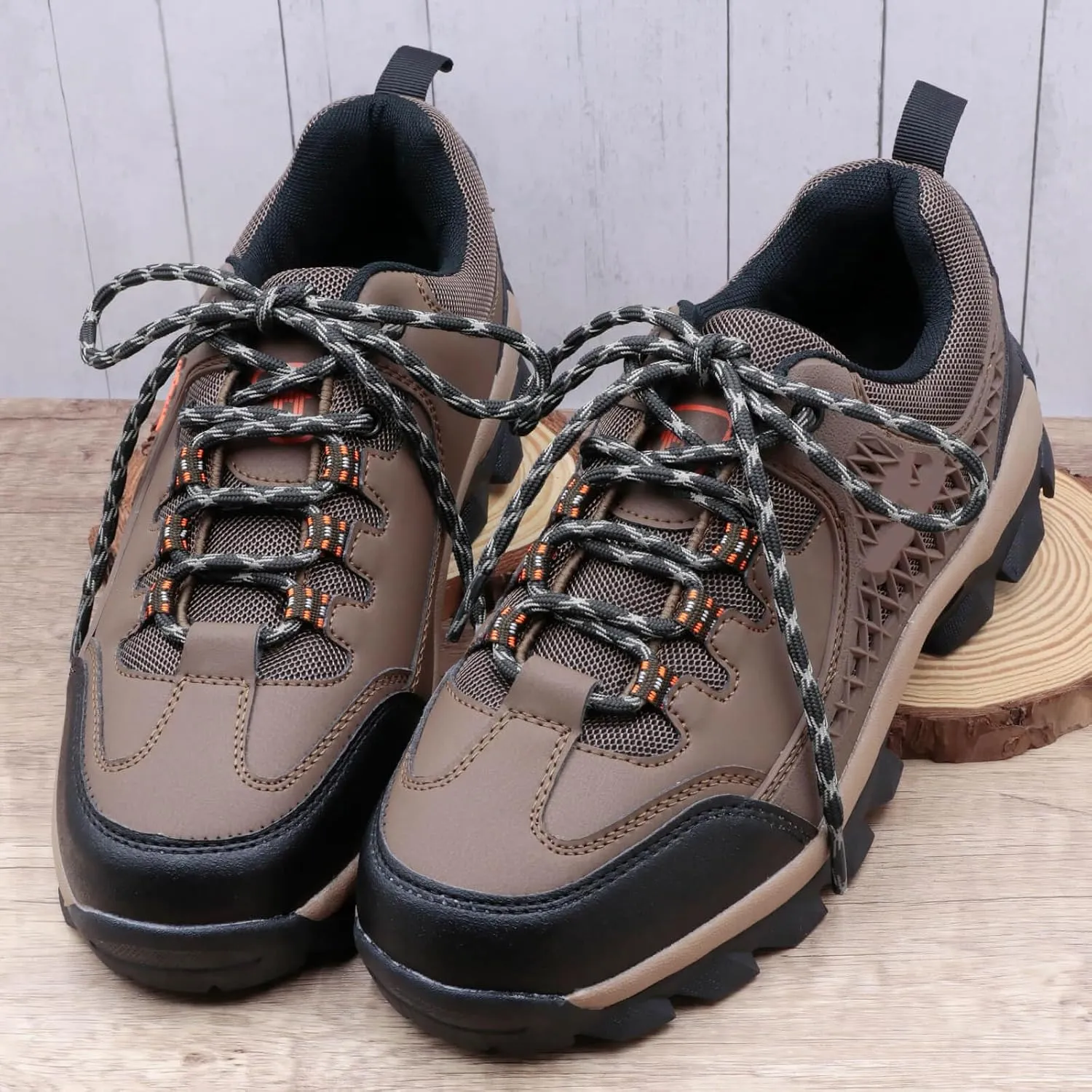 DELELE 2 Pair Round Wave Shape Non Slip Heavy Duty and Durable Outdoor Climbing Shoelaces Hiking Shoe Laces Shoestrings
