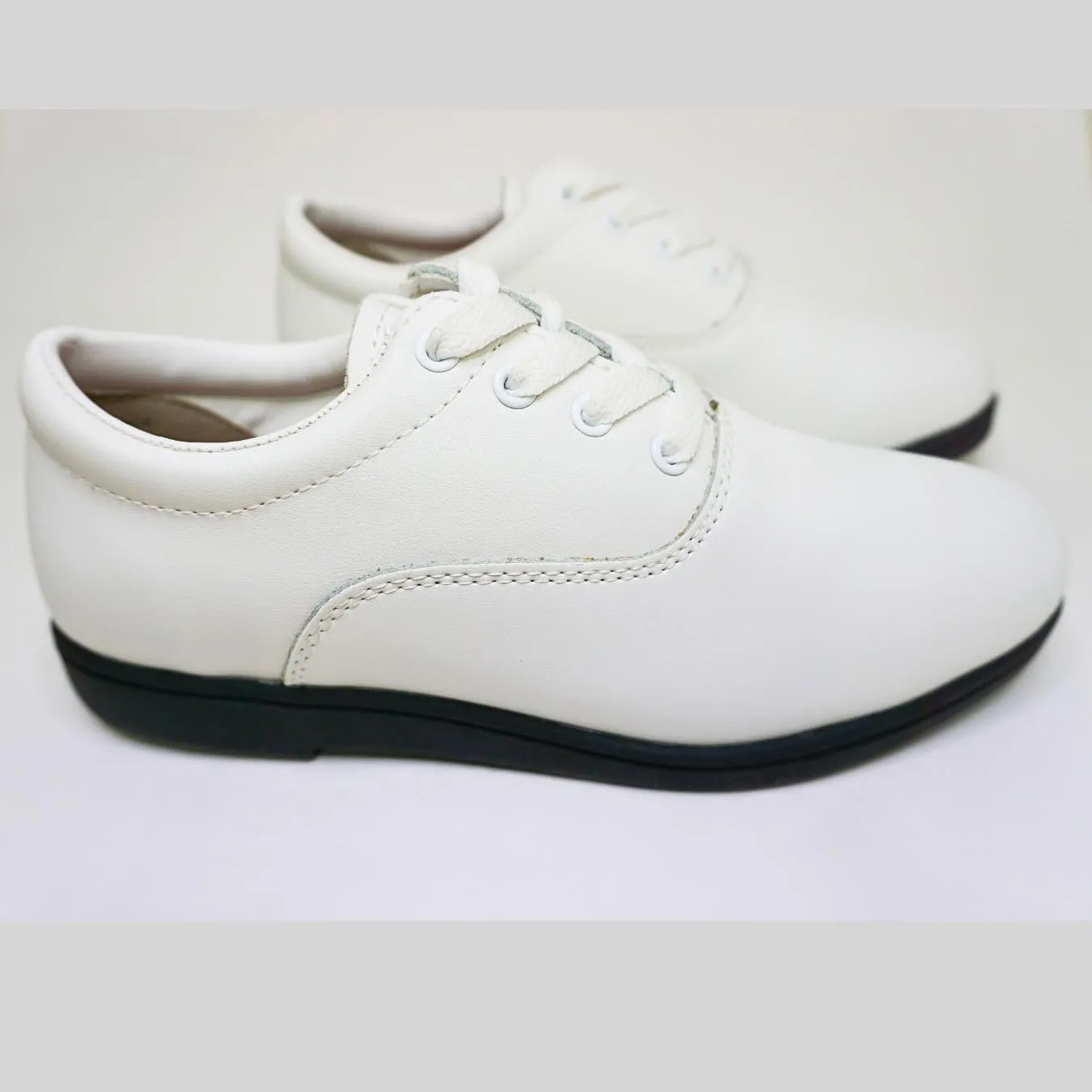 Dinkles Vanguard Marching Band Shoes, Comfortable Mens, Black & White Colors