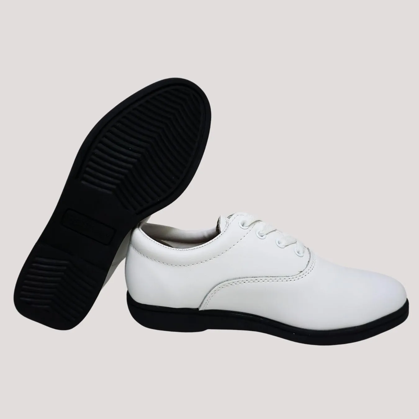 Dinkles Vanguard Marching Band Shoes, Comfortable Mens, Black & White Colors