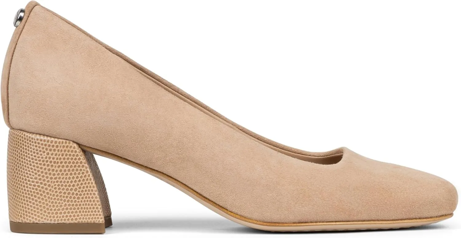 Donald Pliner Women's Aquarius 2" Block Heels, Square Closed Toe Chunky Heels for All Day Wear