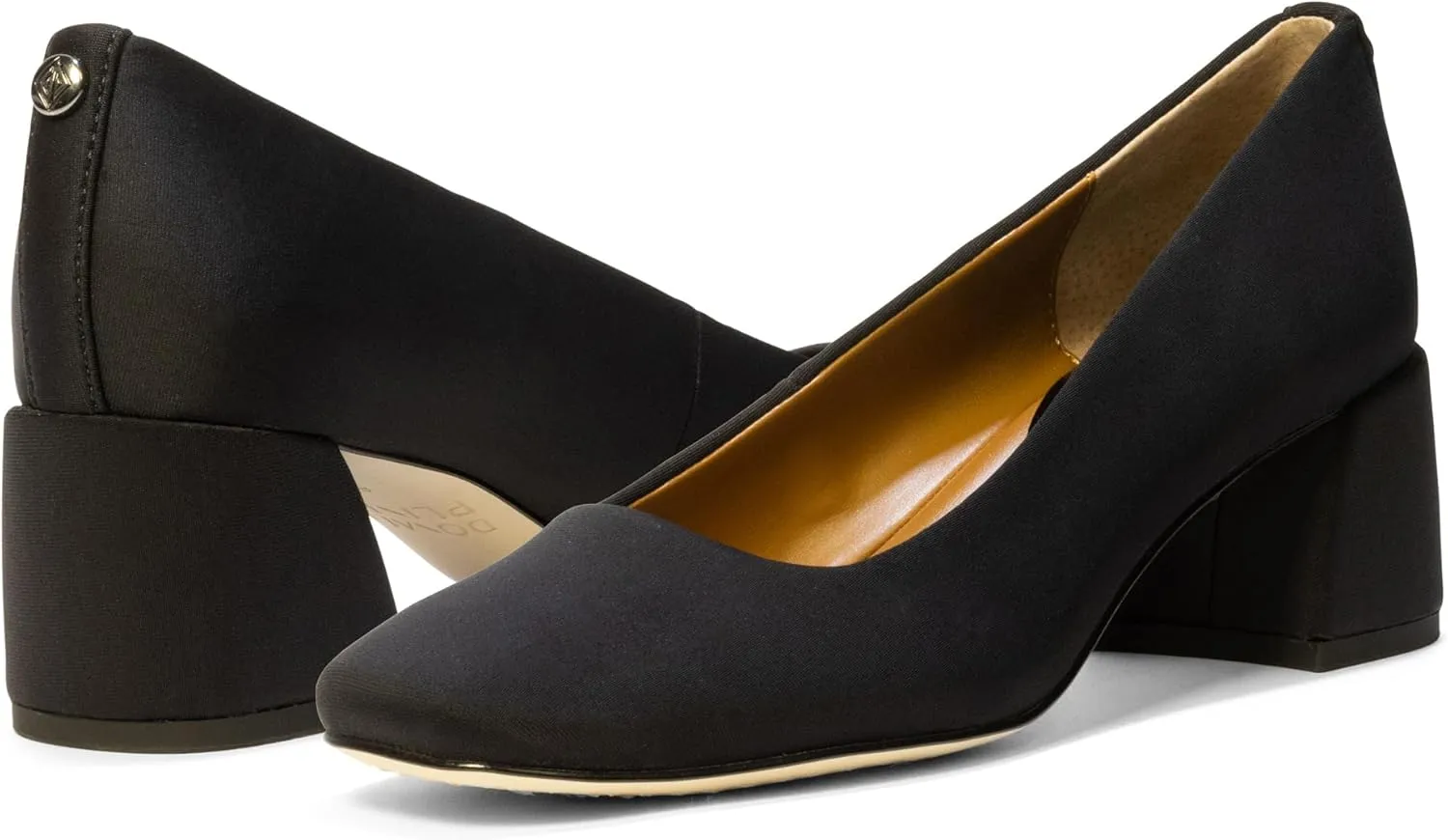 Donald Pliner Women's Aquarius 2" Block Heels, Square Closed Toe Chunky Heels for All Day Wear