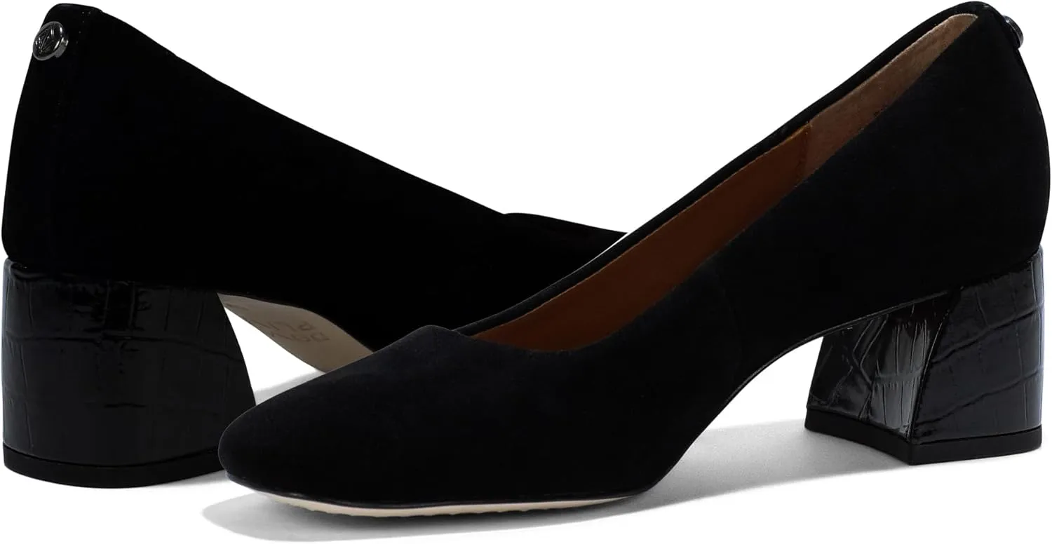 Donald Pliner Women's Aquarius 2" Block Heels, Square Closed Toe Chunky Heels for All Day Wear