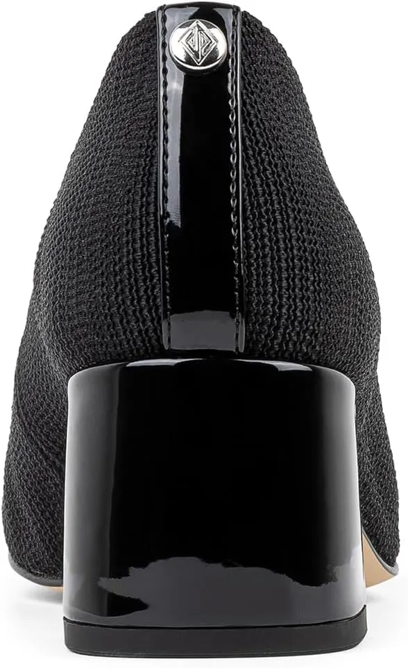 Donald Pliner Women's Aquarius 2" Block Heels, Square Closed Toe Chunky Heels for All Day Wear
