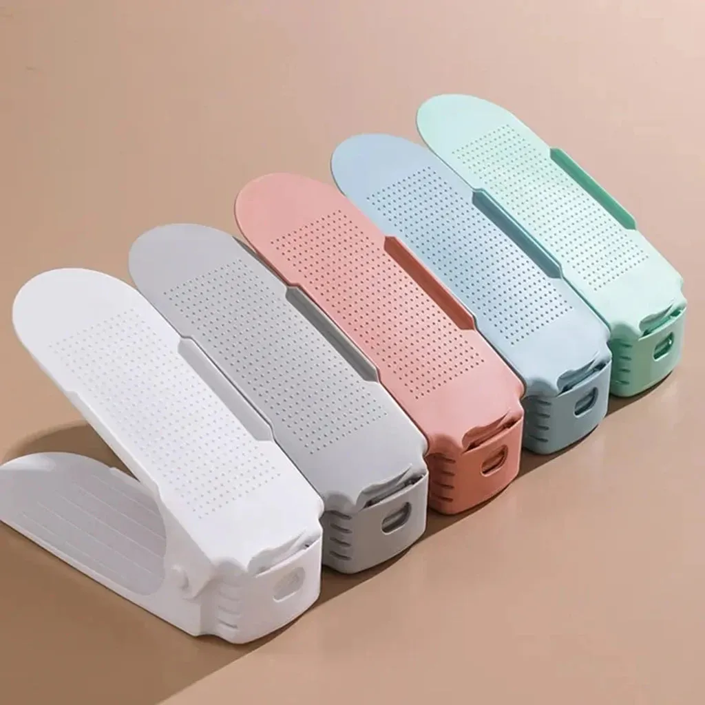 Double-Layer Adjustable Shoe Rack Organizer