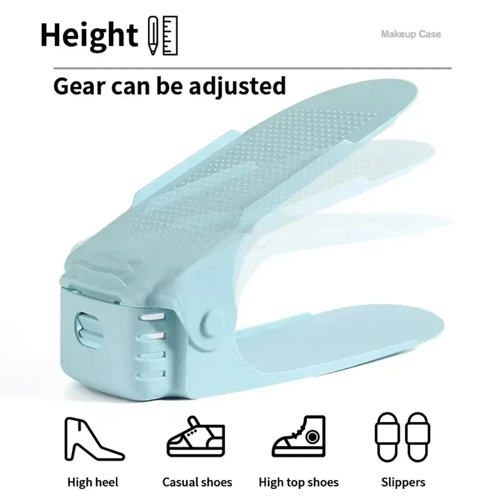 Double-Layer Adjustable Shoe Rack Organizer