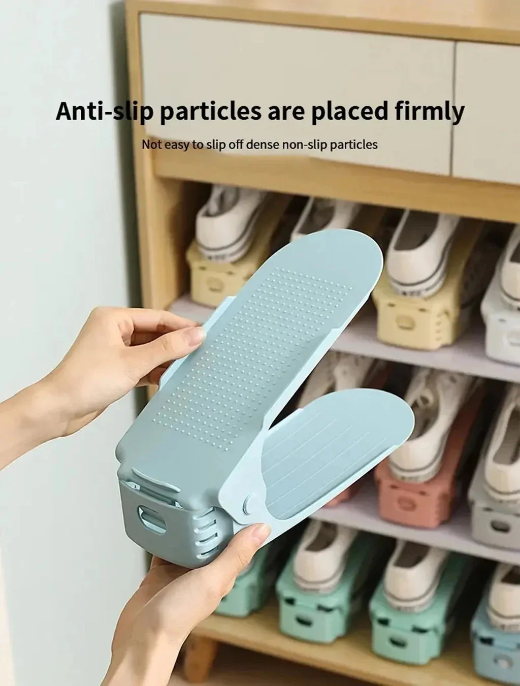 Double-Layer Adjustable Shoe Rack Organizer
