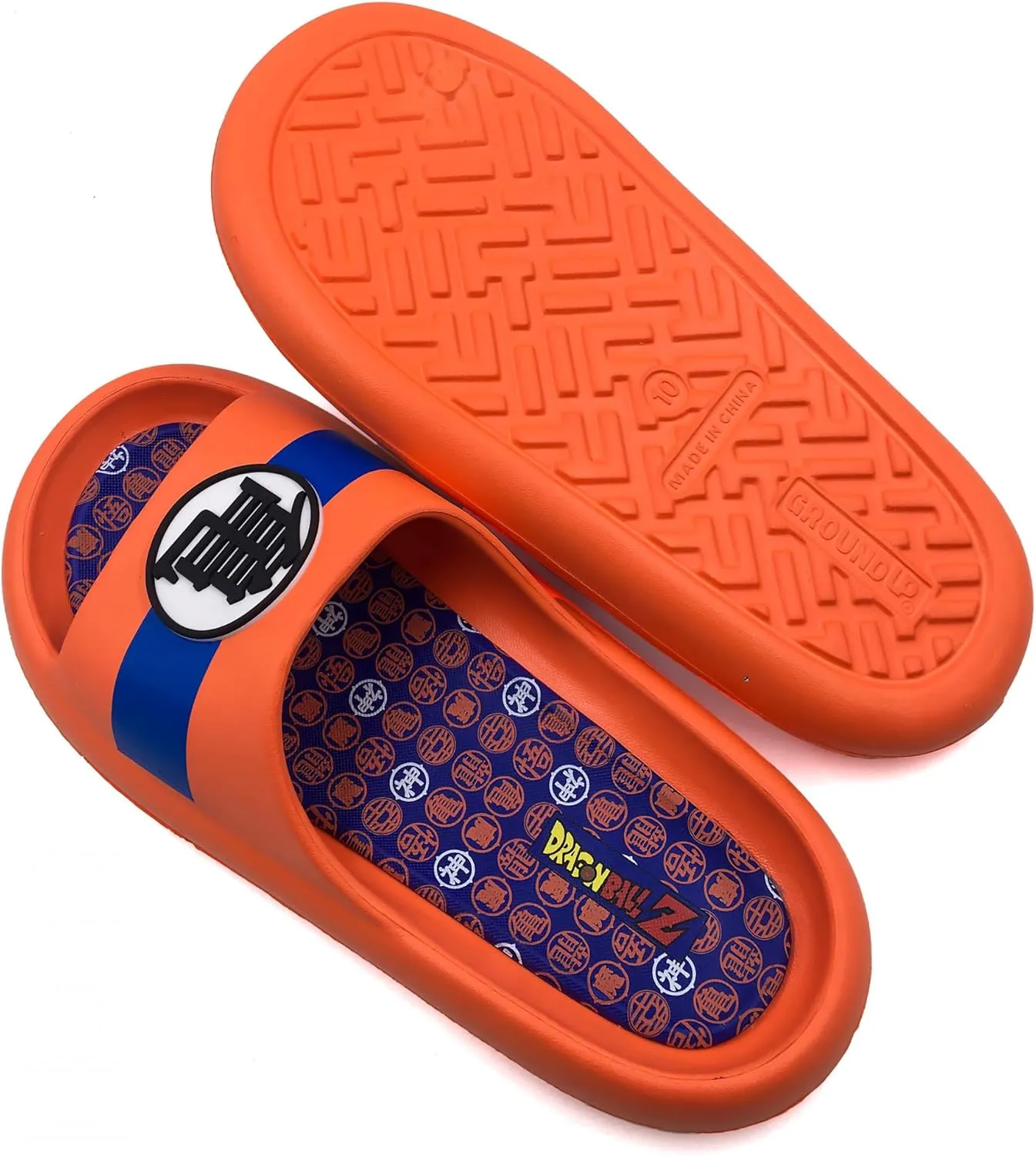 Dragon Ball Z Kame Symbol Men's Cloud Comfort Foam Slide Sandals