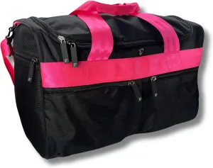 Dream Duffel Elevate Gym Bag, Sports Duffle with Shoe Pockets, Insulated Compartment, and Durable Design, 19"x12"x11.5", Pink