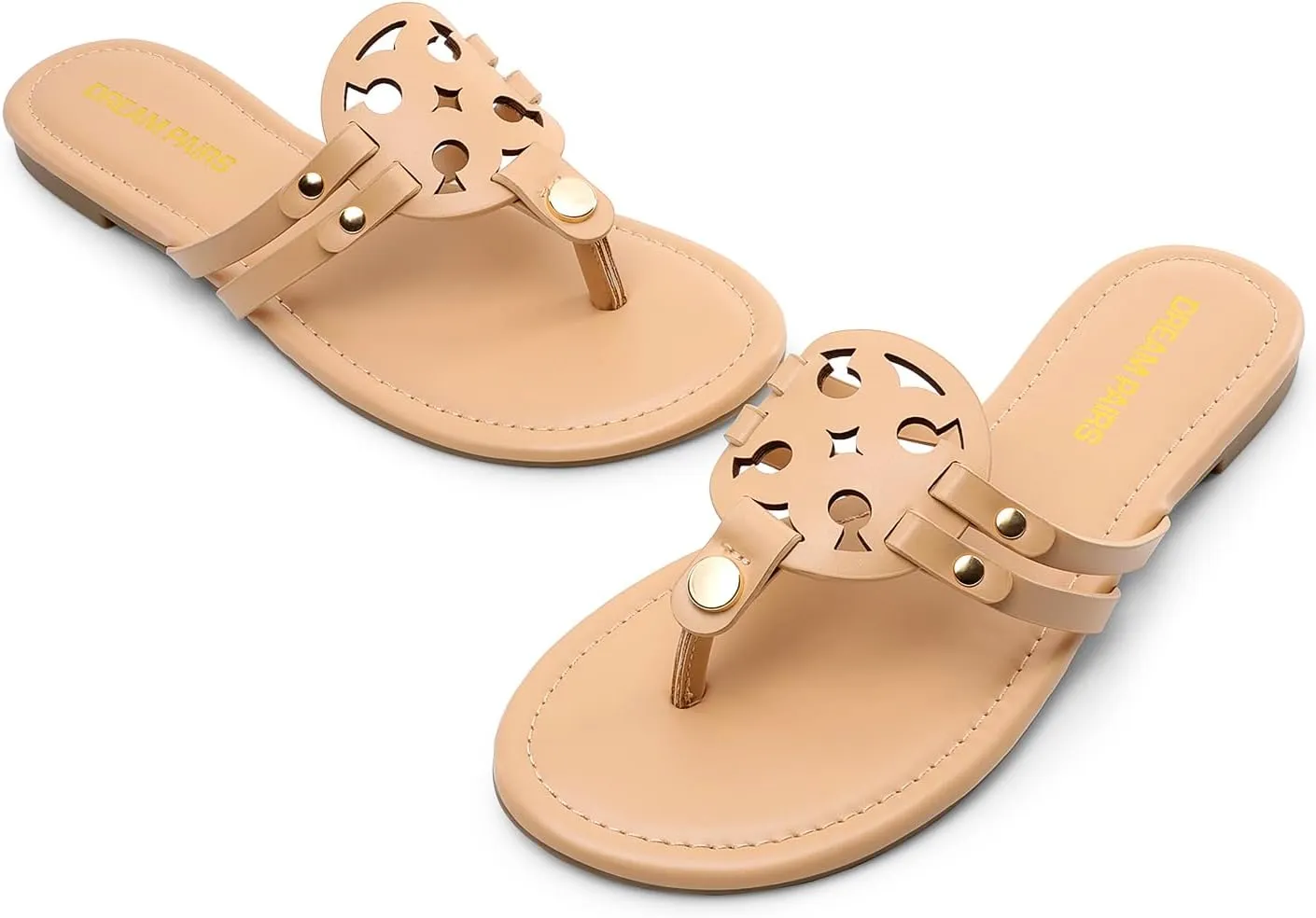 DREAM PAIRS Flip Flops for Women Comfortable Thong Flat Sandals for Summers Dress Beach