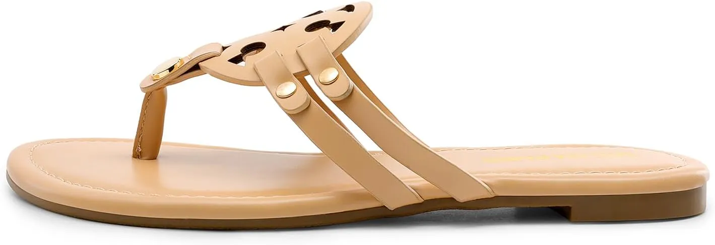 DREAM PAIRS Flip Flops for Women Comfortable Thong Flat Sandals for Summers Dress Beach