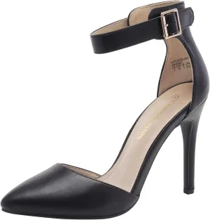DREAM PAIRS Oppointed-Ankle Women's Pointed Toe Ankle Strap D'Orsay High Heel Stiletto Pumps Shoes