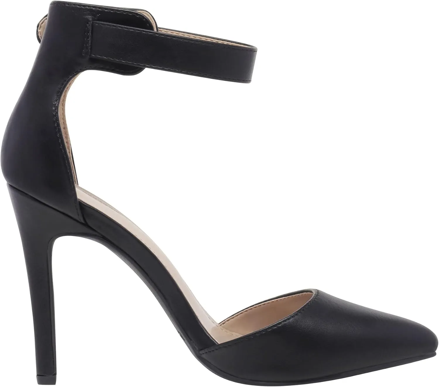 DREAM PAIRS Oppointed-Ankle Women's Pointed Toe Ankle Strap D'Orsay High Heel Stiletto Pumps Shoes