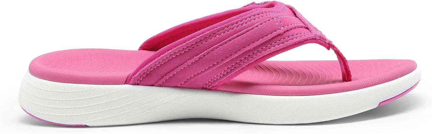DREAM PAIRS Women's Arch Support Flip Flops Comfortable Thong Sandals