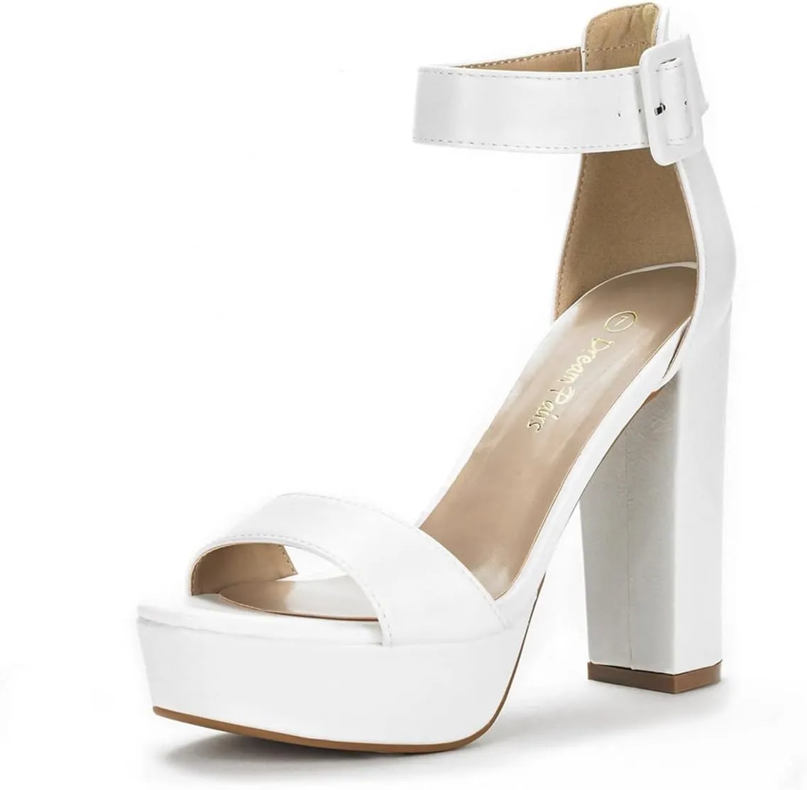 DREAM PAIRS Women's Hi-lo Heeled Sandal