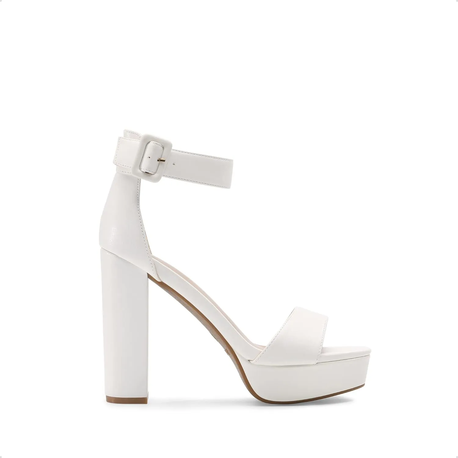 DREAM PAIRS Women's Hi-lo Heeled Sandal