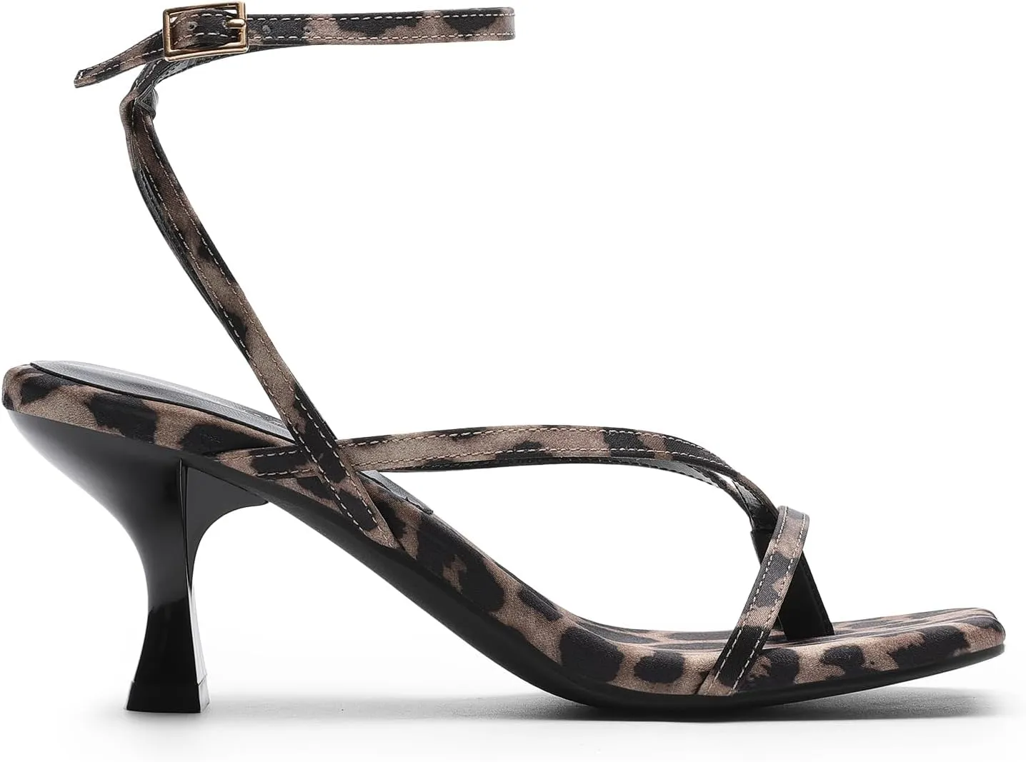 DREAM PAIRS Women's kitten Low Strappy Lace Up Heels Open Square Toe Thong Ankle Strap Heels Sexy Fashion Comfort Dress Shoes Party Sylvestra Pumps Heeled Sandals