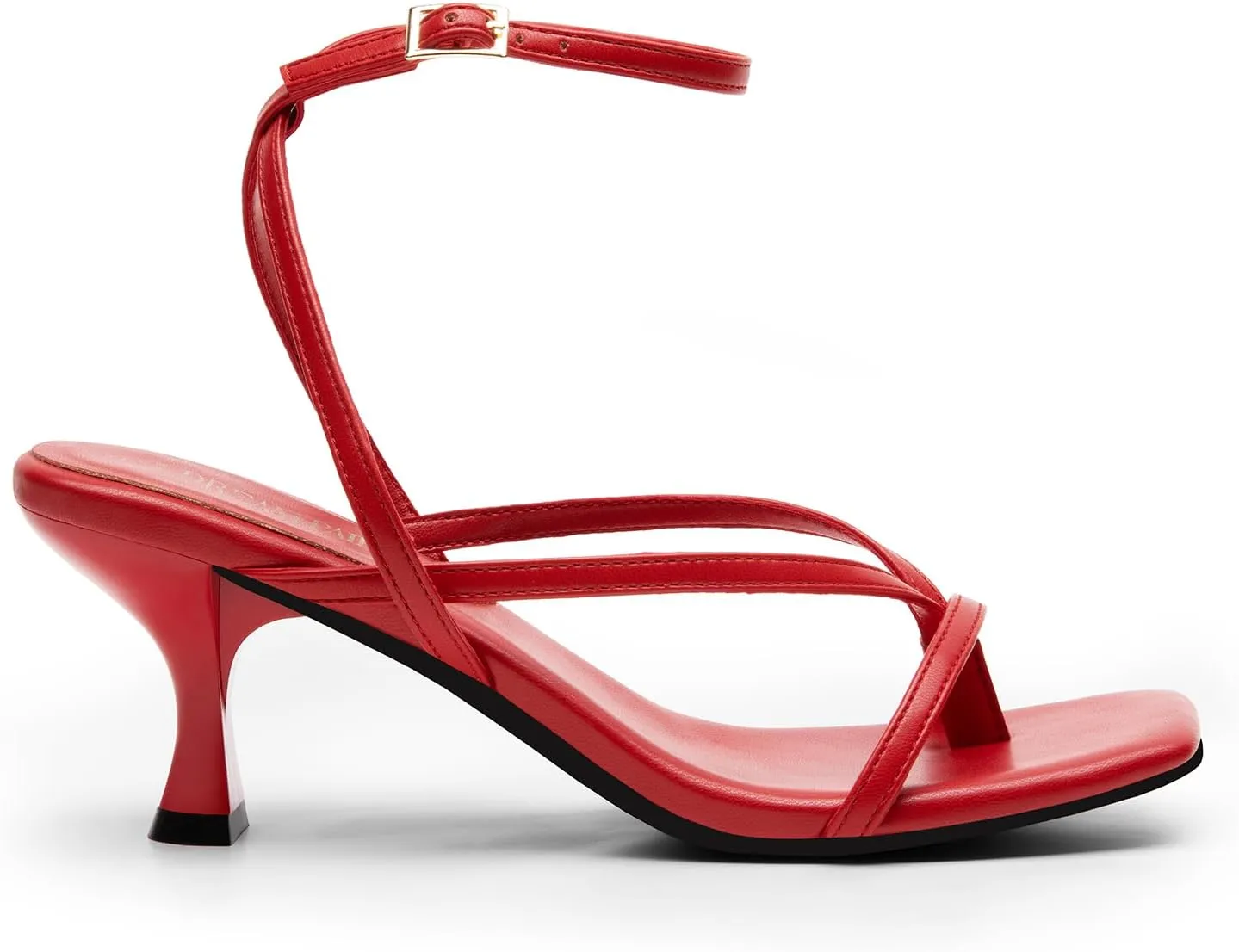 DREAM PAIRS Women's kitten Low Strappy Lace Up Heels Open Square Toe Thong Ankle Strap Heels Sexy Fashion Comfort Dress Shoes Party Sylvestra Pumps Heeled Sandals