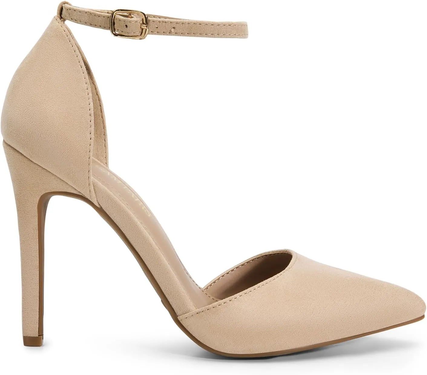 DREAM PAIRS Women's Oppointed-Lacey Pointed Toe Ankle Strap High Heel Stiletto Pumps Wedding Dress Shoes
