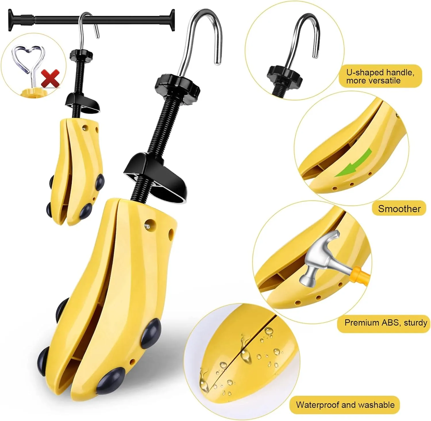 eachway Shoe Stretcher Shoe Trees,Adjustable Length & Width for Men and Women