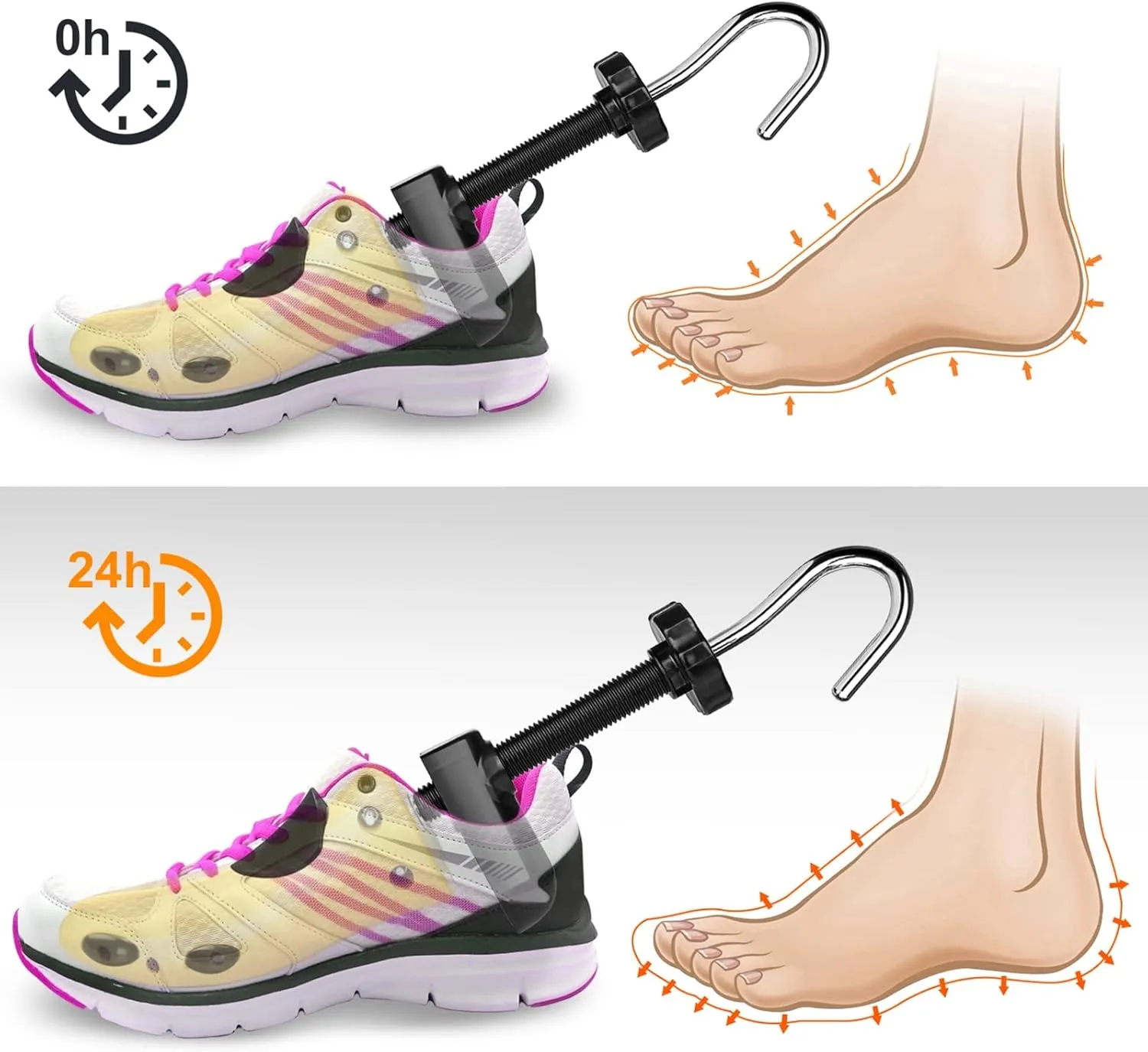 eachway Shoe Stretcher Shoe Trees,Adjustable Length & Width for Men and Women