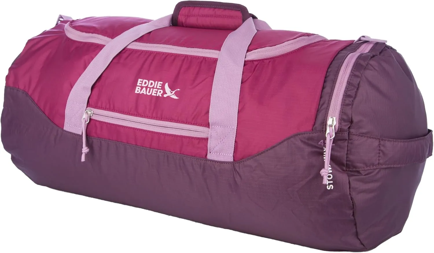 Eddie Bauer Stowaway Packable Duffel Bag | Travel | Foldable | Lightweight | Durable | Ripstop Polyester | 23" Length | 45L Capacity