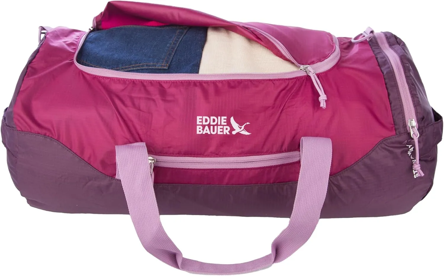Eddie Bauer Stowaway Packable Duffel Bag | Travel | Foldable | Lightweight | Durable | Ripstop Polyester | 23" Length | 45L Capacity