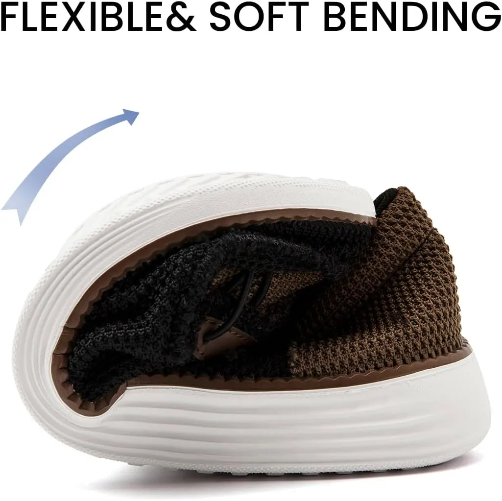 EGMPDA Mens Slip on Loafers Boat Shoes Non Slip Walking Sports Shoes Driving Shoes Casual Office Shoes Gym Lightweight Comfortable Shoes