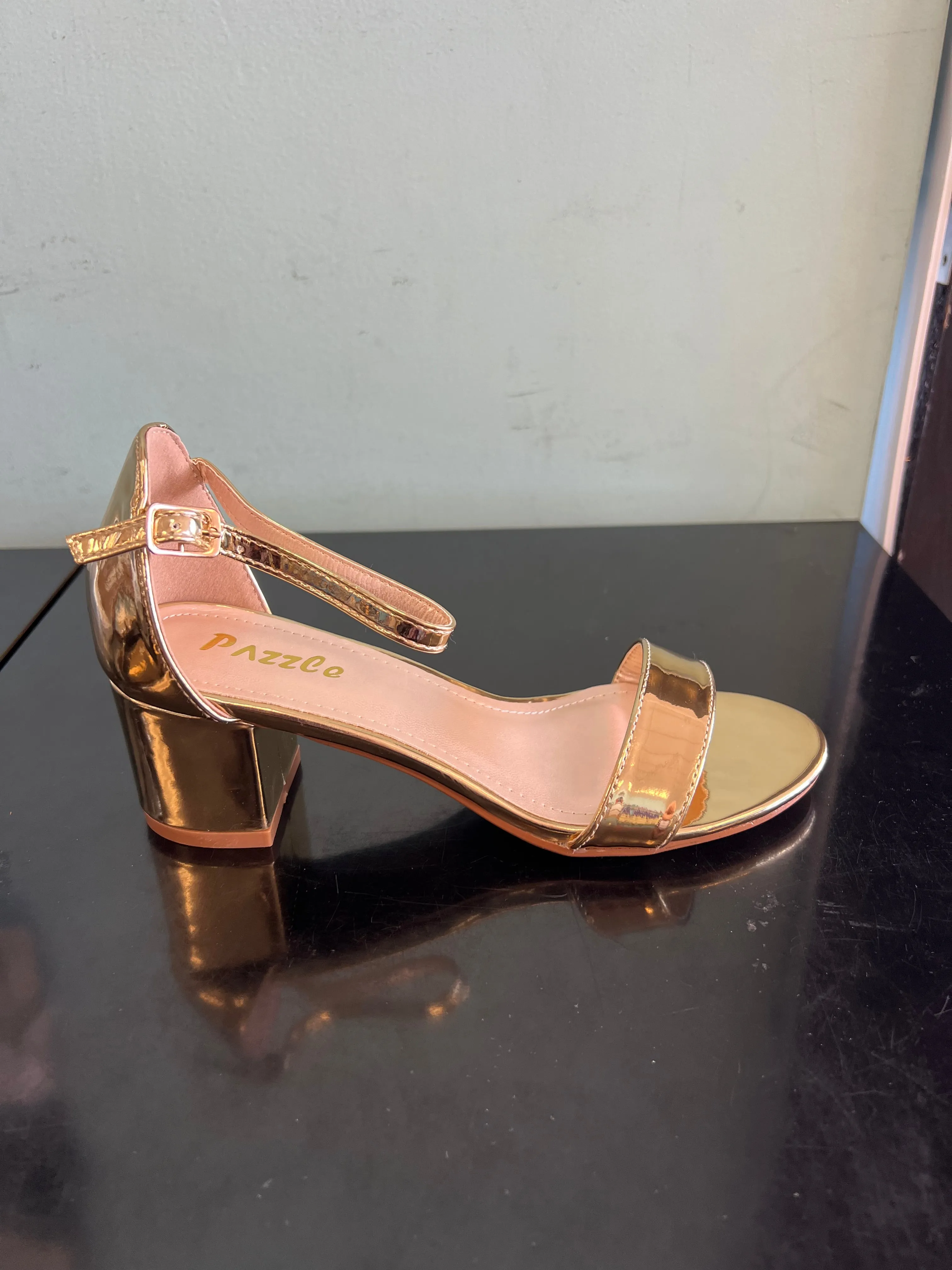EMMA-06 Gold Mirror Metallic Heel