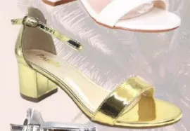 EMMA-06 Gold Mirror Metallic Heel