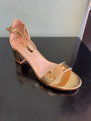 EMMA-06 Gold Mirror Metallic Heel