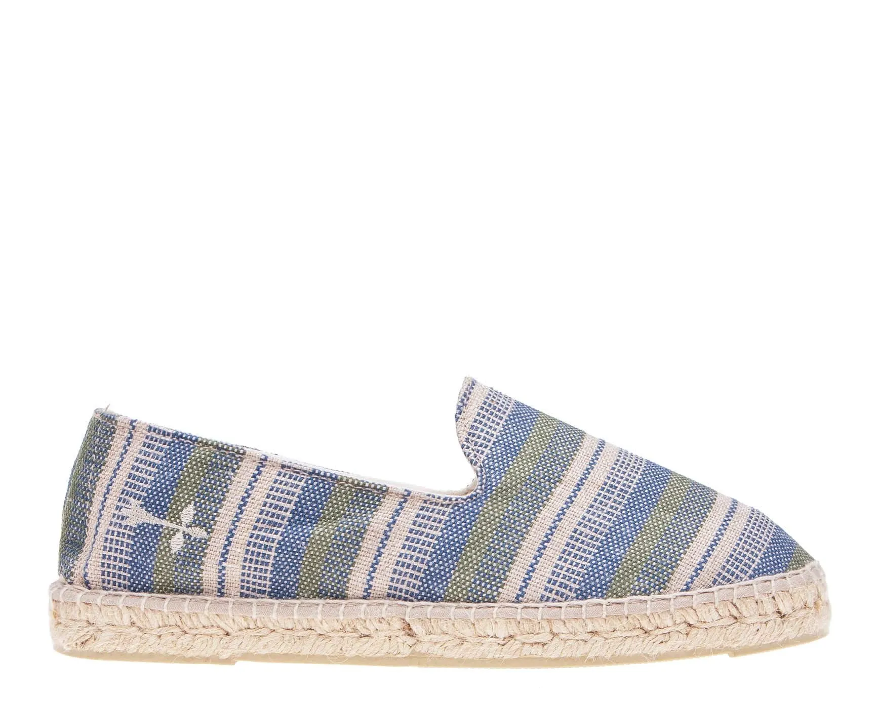 Epic sale - Springs Stripes Palm - Seamless Kaki Espadrilles Blue