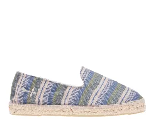 Epic sale - Springs Stripes Palm - Seamless Kaki Espadrilles Blue