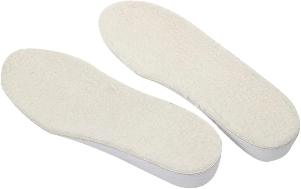 ERINGOGO Warm Wool Height Enhancing Insoles Comfortable Inserts for Women Men Taller Pads Size l Cm