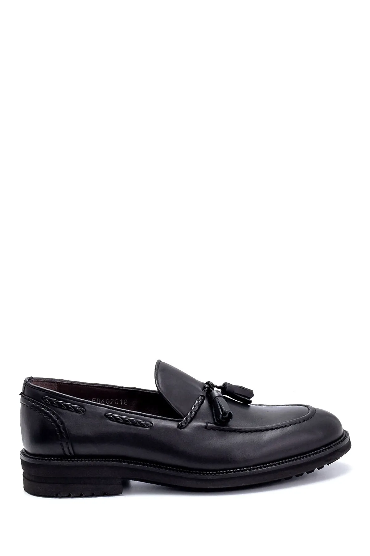 Erkek Deri Püskül Detaylı Loafer