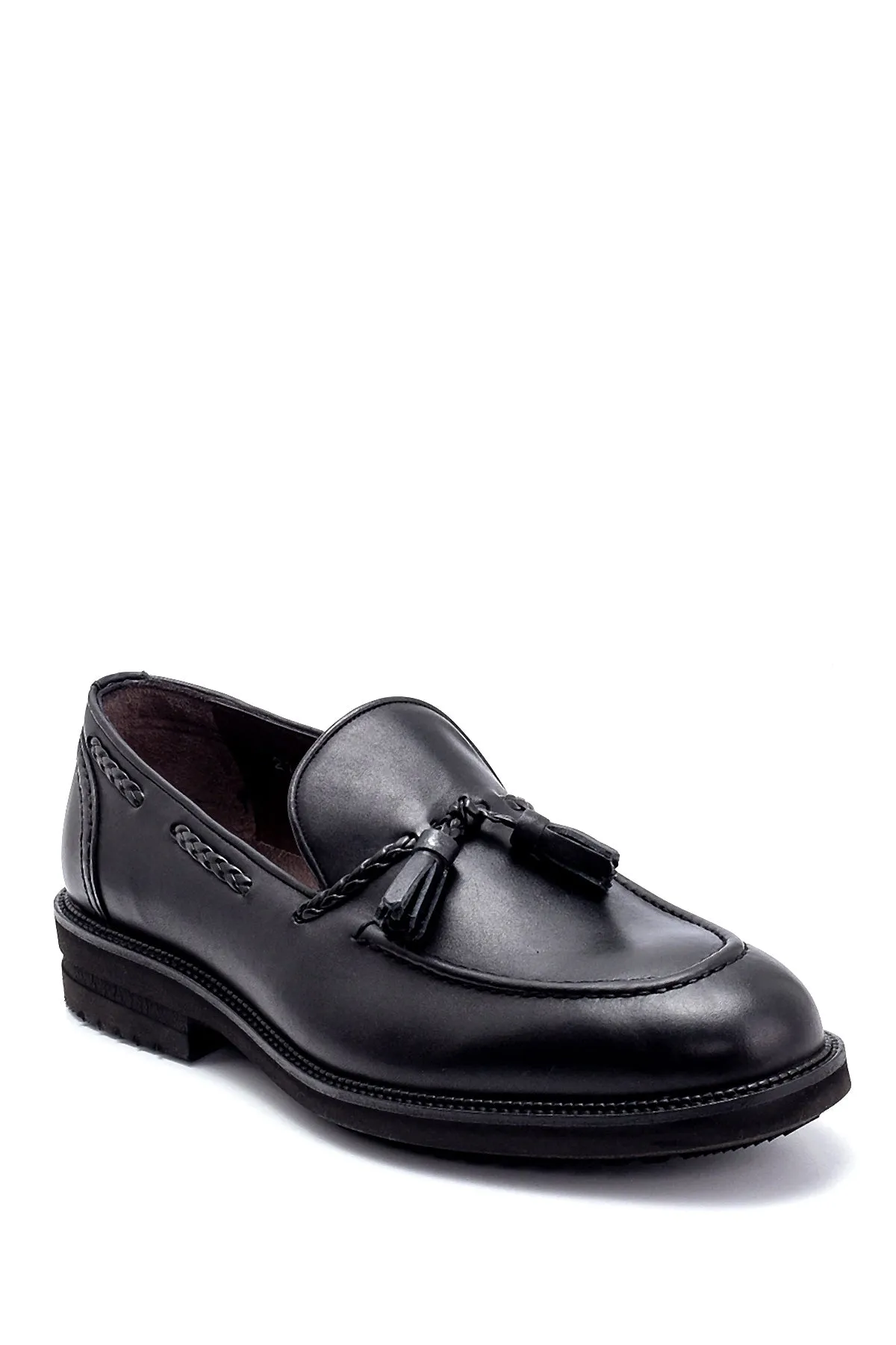Erkek Deri Püskül Detaylı Loafer
