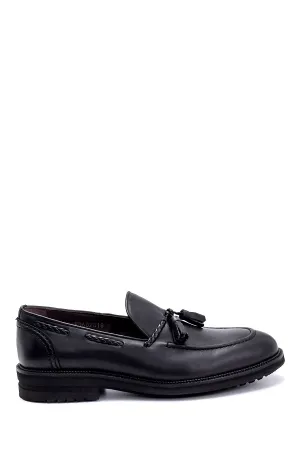Erkek Deri Püskül Detaylı Loafer