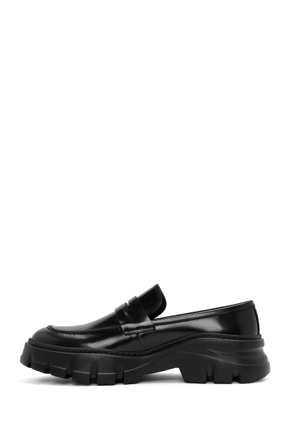 Erkek Siyah Deri Casual Loafer