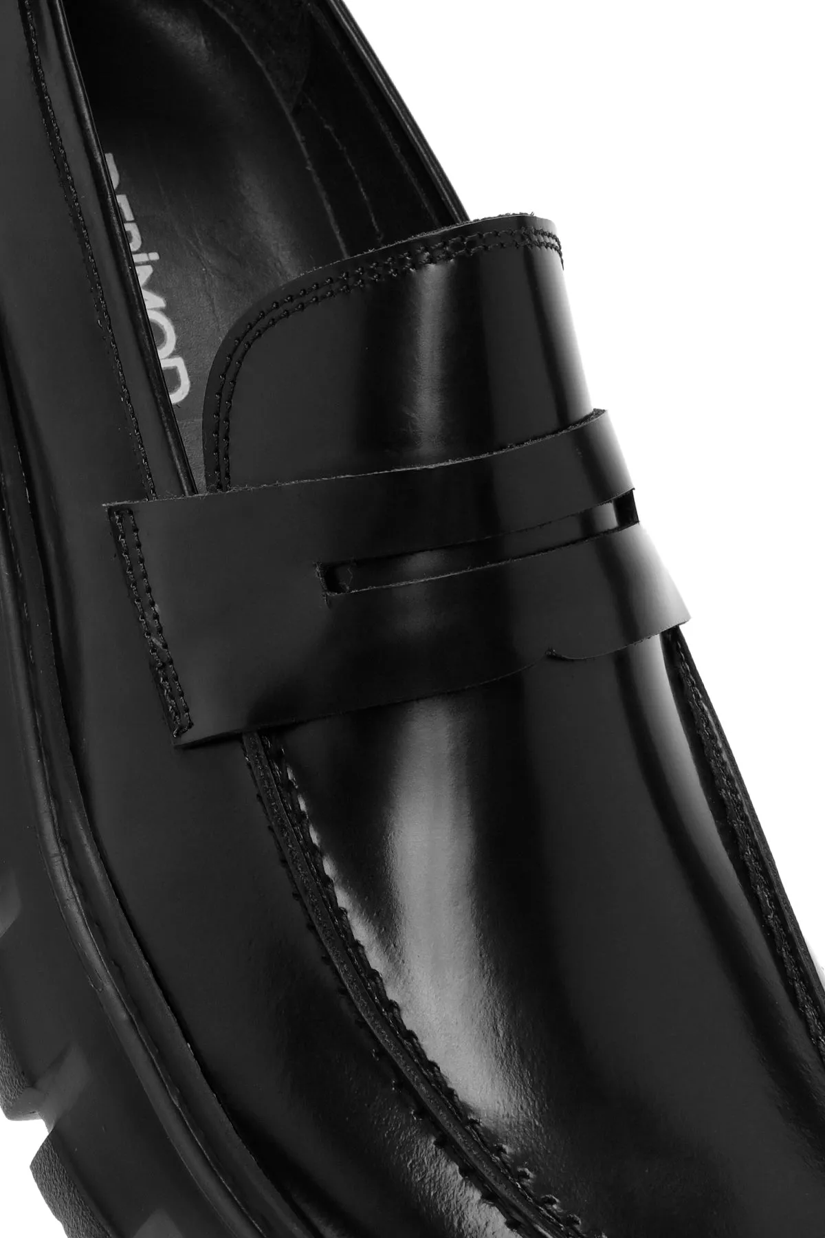 Erkek Siyah Deri Casual Loafer
