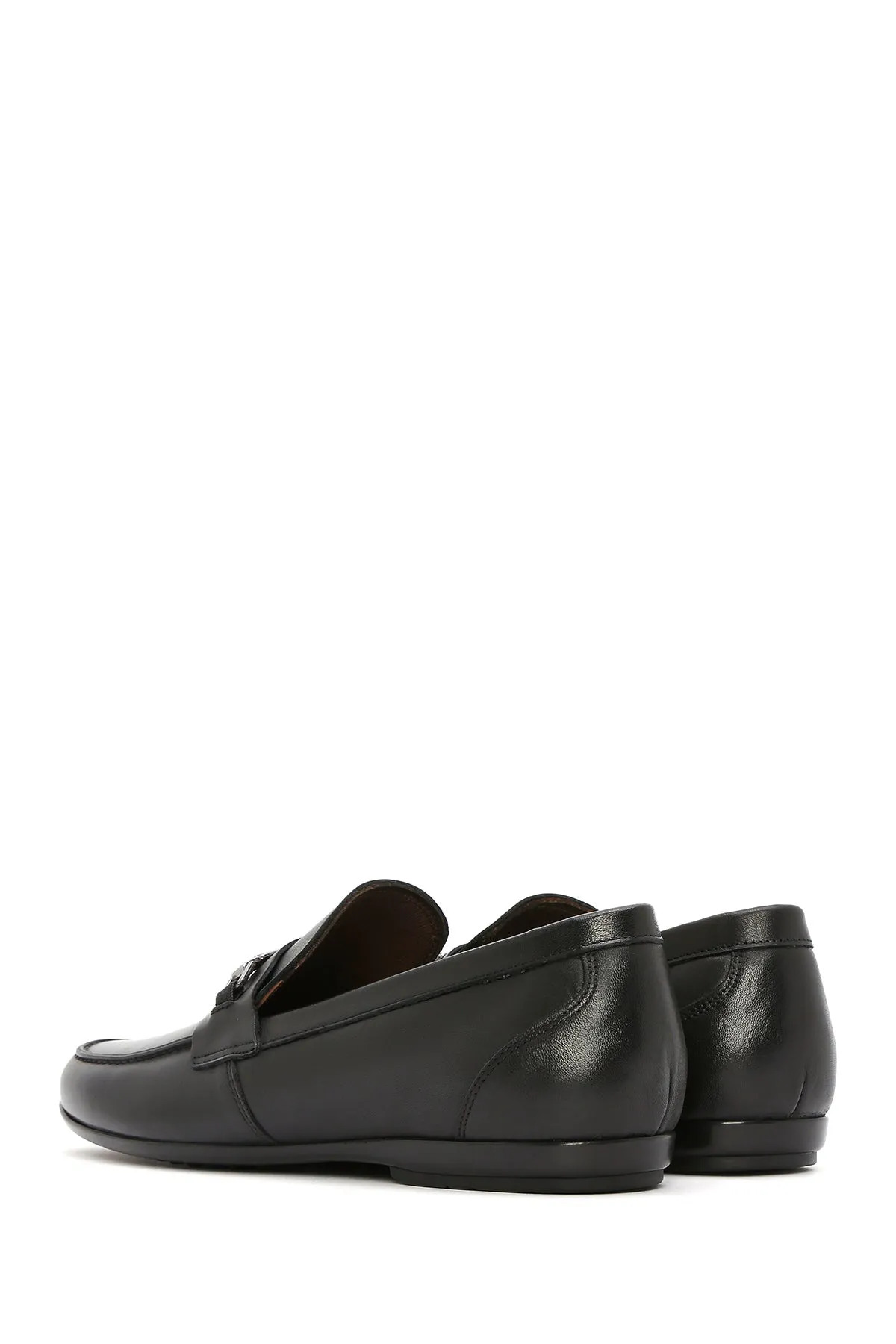 Erkek Siyah Deri Klasik Loafer