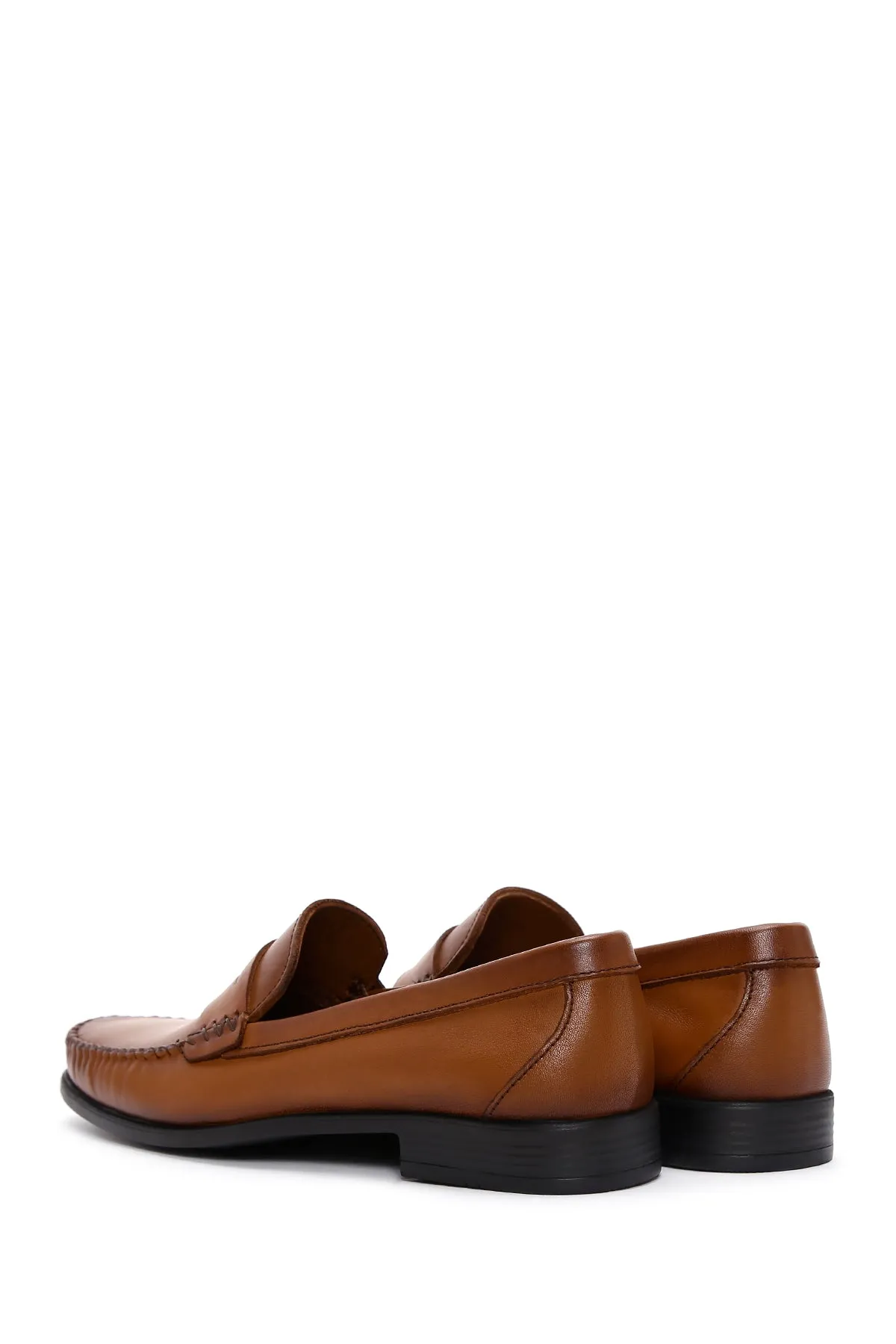 Erkek Taba Deri Casual Loafer