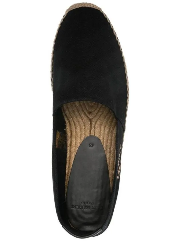 Exquisite Black Monogram Espadrilles Saint Laurent Flawless Logo