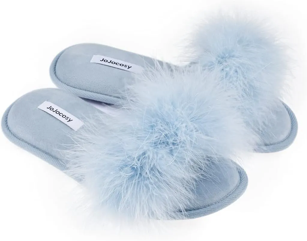 Extreme Plush Lady’s Sexy Slip-on Comfortable Slippers Women’s Fluffy Indoor Open-toe Scuff