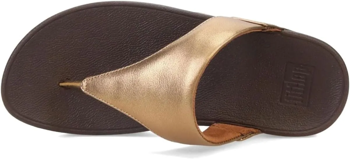 FitFlop Women's Lulu Leather Toe-Post Thong Sandals