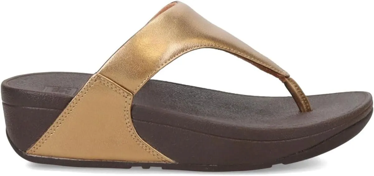 FitFlop Women's Lulu Leather Toe-Post Thong Sandals